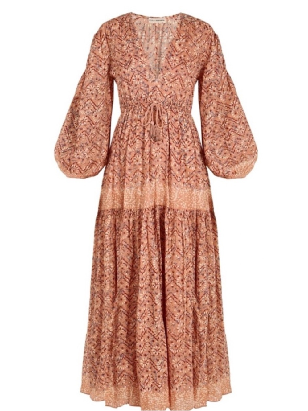 Ulla Johnson Alethea boho maxi romantic floral dress w pockets wedding festival